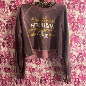 Von Dutch crop sweater